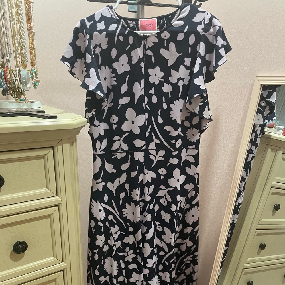 Kate Spade Parisian Navy Splash Dress